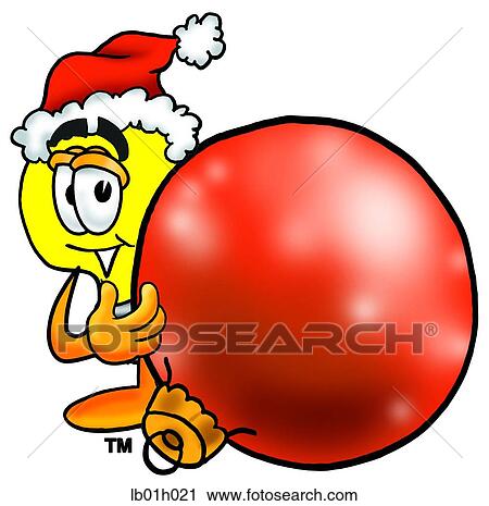 Clipart - Light bulb with decoration. Fotosearch