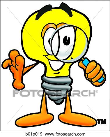 Light bulb with magnifying glass View Large Clip Art Graphic Clip Art - Light bulb with magnifying glass. Fotosearch