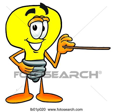 Light bulb with pointer View Large Clip Art Graphic Clipart - Light bulb with pointer. Fotosearch