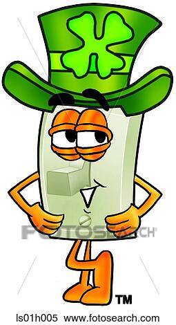 Light switch and irish hat View Large Clip Art Graphic Clipart - Light switch and irish hat. Fotosearch