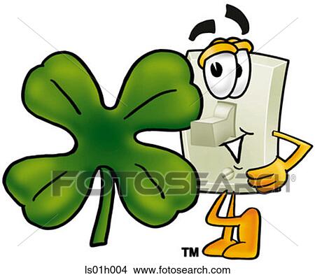 Light switch and shamrock View Large Clip Art Graphic Clipart - Light switch and shamrock. Fotosearch