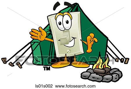 Light switch camping View Large Clip Art Graphic Clipart - Light switch camping. Fotosearch