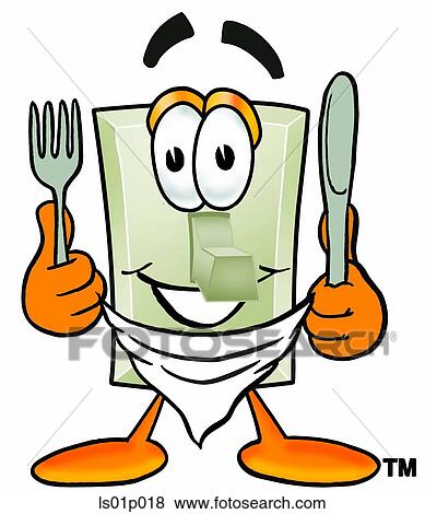 Clip Art - Light switch eating. Fotosearch