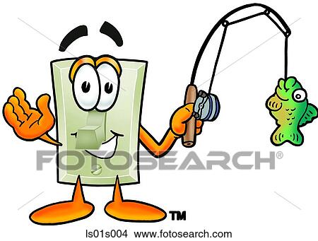 Light switch fishing View Large Clip Art Graphic Clipart - Light switch fishing. Fotosearch