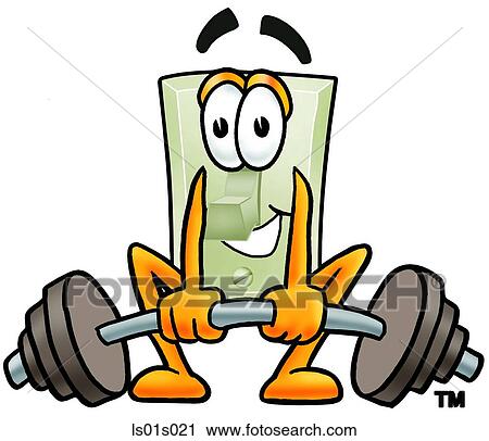 Clipart - Light switch lifting weights low. Fotosearch