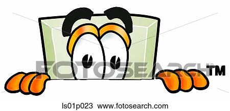 Clipart - Light switch peeking over top. Fotosearch