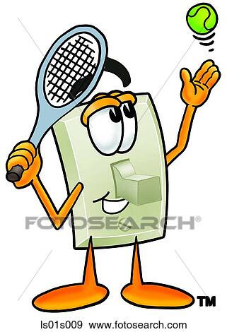 Light switch playing tennis View Large Clip Art Graphic Clip Art - Light switch playing tennis. Fotosearch