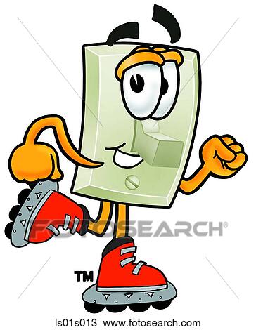 Light switch roller blading View Large Clip Art Graphic Clipart - Light switch roller blading. Fotosearch
