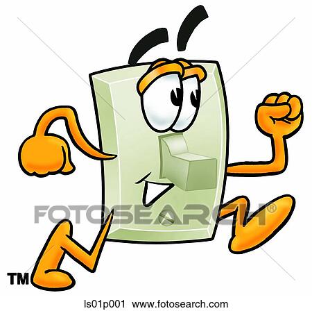 Light switch running View Large Clip Art Graphic Clipart - Light switch running. Fotosearch