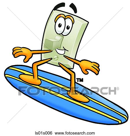 Light switch surfing View Large Clip Art Graphic Clip Art - Light switch surfing. Fotosearch