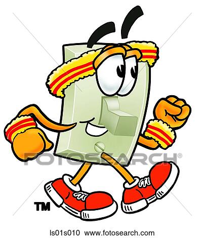 Light switch walking View Large Clip Art Graphic Clipart - Light switch walking. Fotosearch