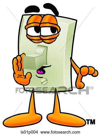 Clipart - Light switch whispering. Fotosearch
