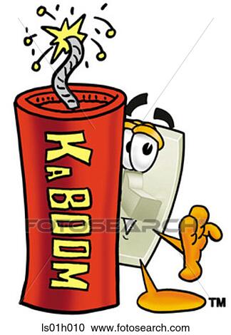 Light switch with fire cracker View Large Clip Art Graphic Clipart - Light switch with fire cracker. Fotosearch