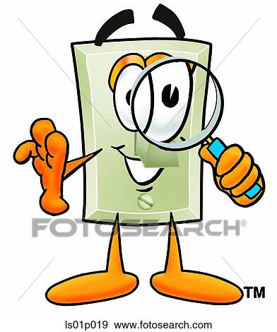 Light switch with magnifying glass View Large Clip Art Graphic Clip Art - Light switch with magnifying glass. Fotosearch