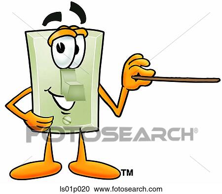 Light switch with pointer View Large Clip Art Graphic Clipart - Light switch with pointer. Fotosearch