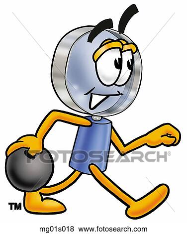 Mag glass bowling View Large Clip Art Graphic Clip Art - Mag glass bowling. Fotosearch