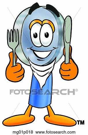 Mag glass eating View Large Clip Art Graphic Clip Art - Mag glass eating. Fotosearch