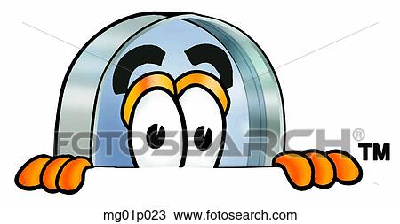 Mag glass peeking over top View Large Clip Art Graphic Clipart - Mag glass peeking over top. Fotosearch