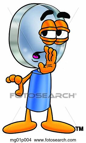 Mag glass whispering View Large Clip Art Graphic Clipart - Mag glass whispering. Fotosearch