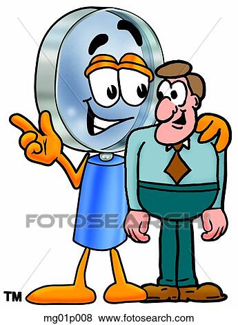 Mag glass with a man View Large Clip Art Graphic Clip Art - Mag glass with a man. Fotosearch