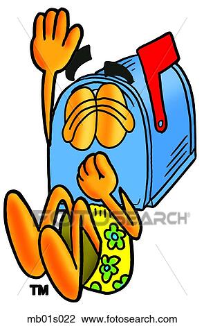 Mail box diving into water View Large Clip Art Graphic Clipart - Mail box diving into water. Fotosearch