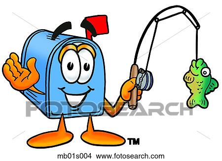 Mail box fishing View Large Clip Art Graphic Clipart - Mail box fishing. Fotosearch