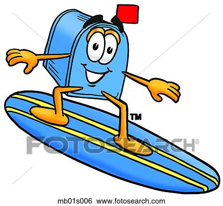 Mail box surfing View Large Clip Art Graphic Clip Art - Mail box surfing. Fotosearch