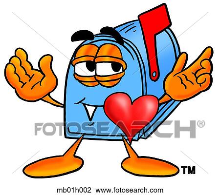 Mail box with heart View Large Clip Art Graphic Clipart - Mail box with heart. Fotosearch