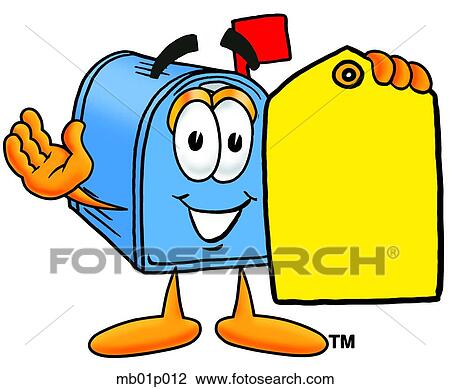 Mail box with price tag View Large Clip Art Graphic Clipart - Mail box with price tag. Fotosearch