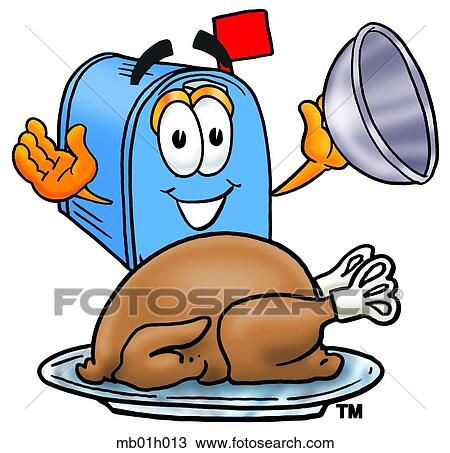 Mail box with turkey View Large Clip Art Graphic Clipart - Mail box with turkey. Fotosearch