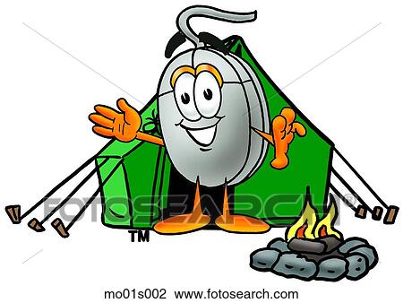 Mouse camping View Large Clip Art Graphic Clipart - Mouse camping. Fotosearch