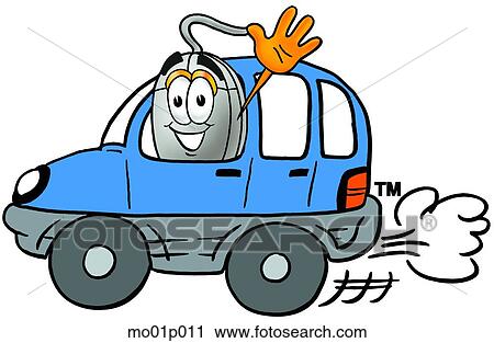 Mouse driving a car View Large Clip Art Graphic Clipart - Mouse driving a car. Fotosearch