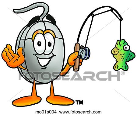 Mouse fishing View Large Clip Art Graphic Clipart - Mouse fishing. Fotosearch
