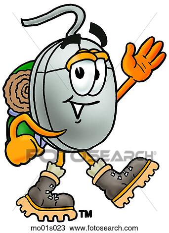 Mouse hiking View Large Clip Art Graphic Clipart - Mouse hiking. Fotosearch