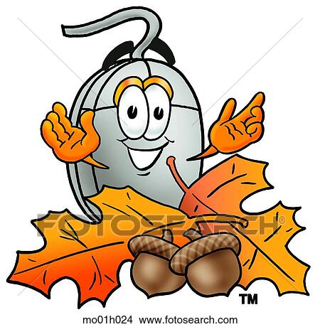 Mouse in autumn View Large Clip Art Graphic Clipart - Mouse in autumn. Fotosearch