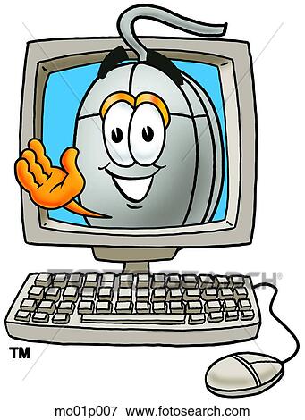Mouse in computer View Large Clip Art Graphic Clip Art - Mouse in computer. Fotosearch