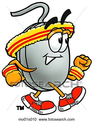 Clipart - Mouse walking. Fotosearch
