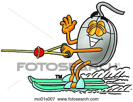 Mouse water skiing View Large Clip Art Graphic Clip Art - Mouse water skiing. Fotosearch
