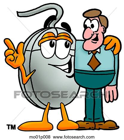 Mouse with a man View Large Clip Art Graphic Clip Art - Mouse with a man. Fotosearch