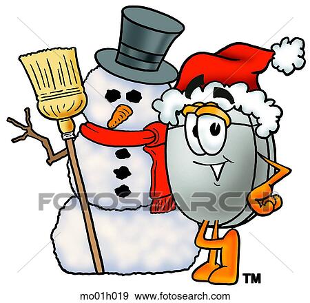 Mouse with snowman View Large Clip Art Graphic Clip Art - Mouse with snowman. Fotosearch