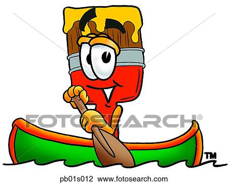 Paint brush canoing View Large Clip Art Graphic Clipart - Paint brush canoing. Fotosearch