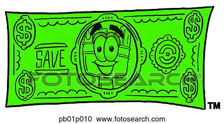 Paint brush on a dollar bill View Large Clip Art Graphic Clipart - Paint brush on a dollar bill. Fotosearch