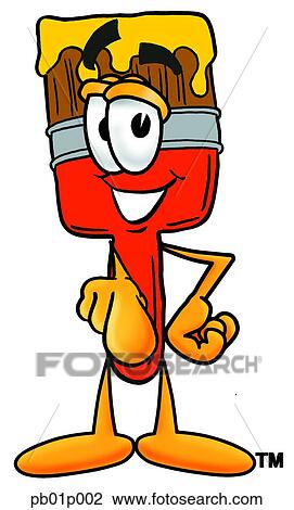 Paint brush pointing at you View Large Clip Art Graphic Clipart - Paint brush pointing at you. Fotosearch