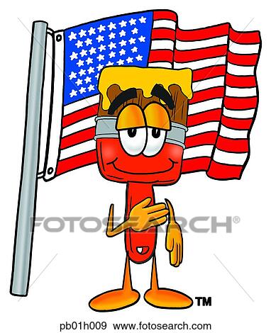 Paint brush saluting View Large Clip Art Graphic Clip Art - Paint brush saluting. Fotosearch