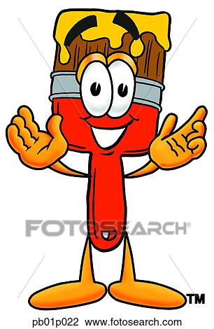Paint brush with arms open View Large Clip Art Graphic Clipart - Paint brush with arms open. Fotosearch
