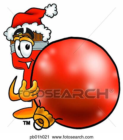 Clipart - Paint brush with decoration. Fotosearch
