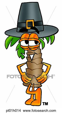 Palm tree pilgrim View Large Clip Art Graphic Clipart - Palm tree pilgrim. Fotosearch