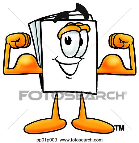 Paper flexing muscles View Large Clip Art Graphic Clipart - Paper flexing muscles. Fotosearch