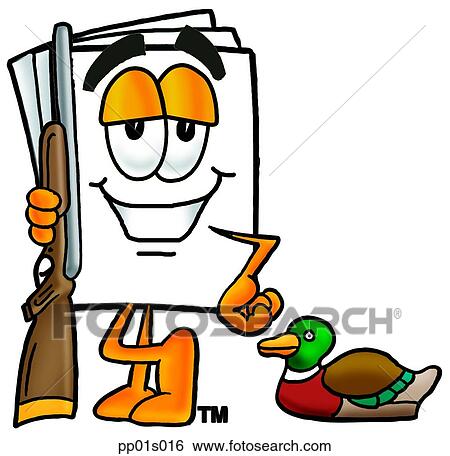 Paper hunting View Large Clip Art Graphic Clip Art - Paper hunting. Fotosearch