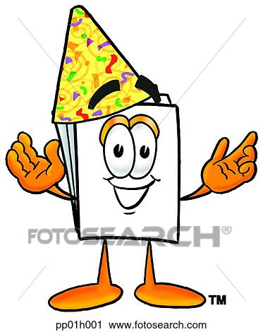 Paper in party hat View Large Clip Art Graphic Clipart - Paper in party hat. Fotosearch